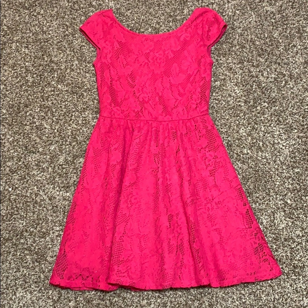Pink Dress with Low Back